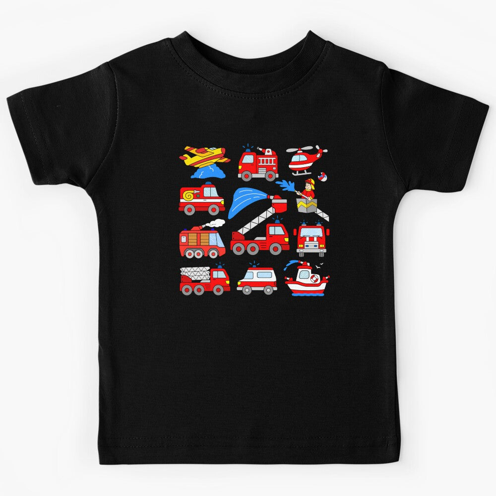 Firetrucks Fire Engines Firefighter Trucks for Kids by samshirts