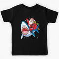 Santa Riding Shark T Shirt Christmas Gifts Galaxy Space Tees by LiqueGifts