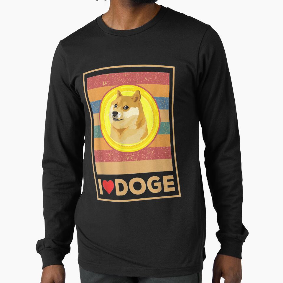 I Love Doge I Heart Dogecoin Crypto Coin by robinxam