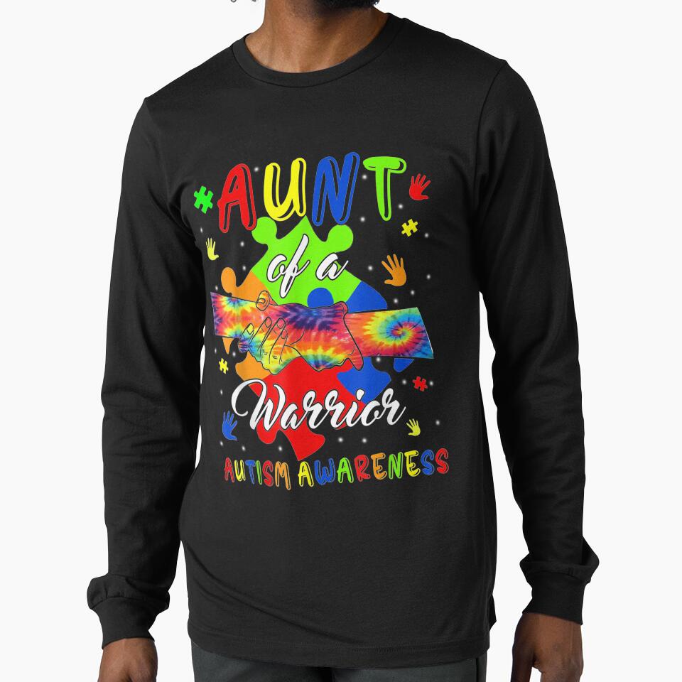 Aunt Of A Warrior Autism Family Matching Autism Awareness by melisenda