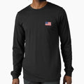 American Flag Women Men Left Chest Patriotic Usa by mylahKristian