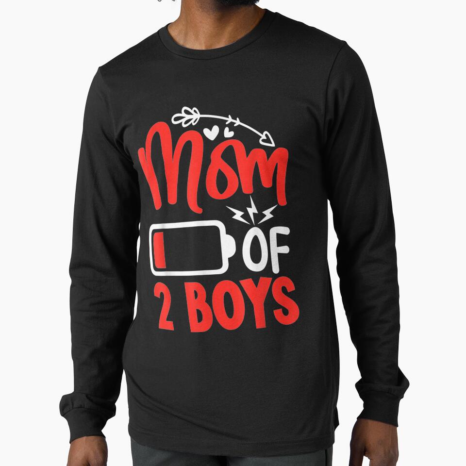 Mom Of 2 Boys Mothers Day Gift by sheilase
