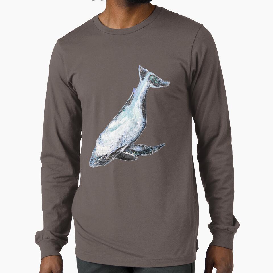 Whale Watercolor Illustration by Uplift Illustrations