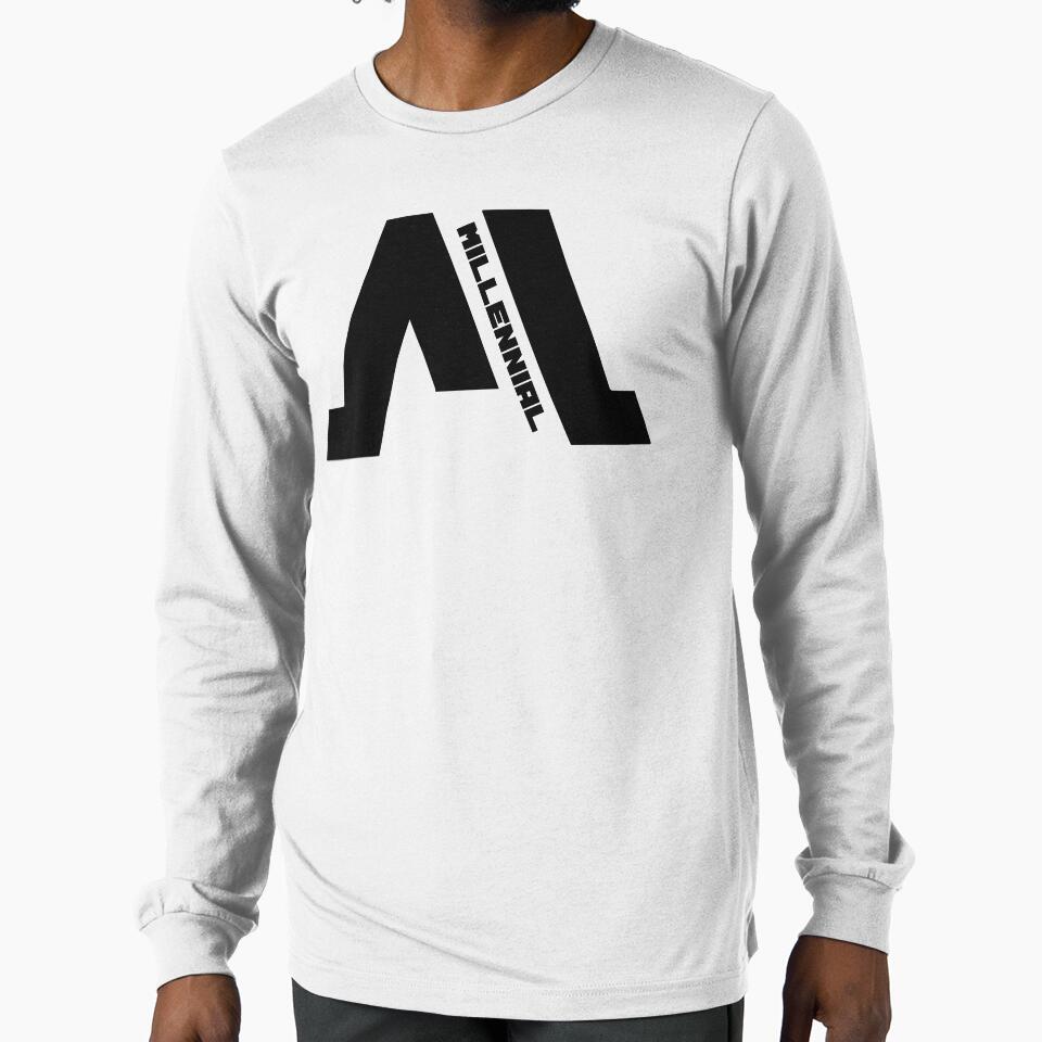 Abstract Millennial Black Print by burnoutbright
