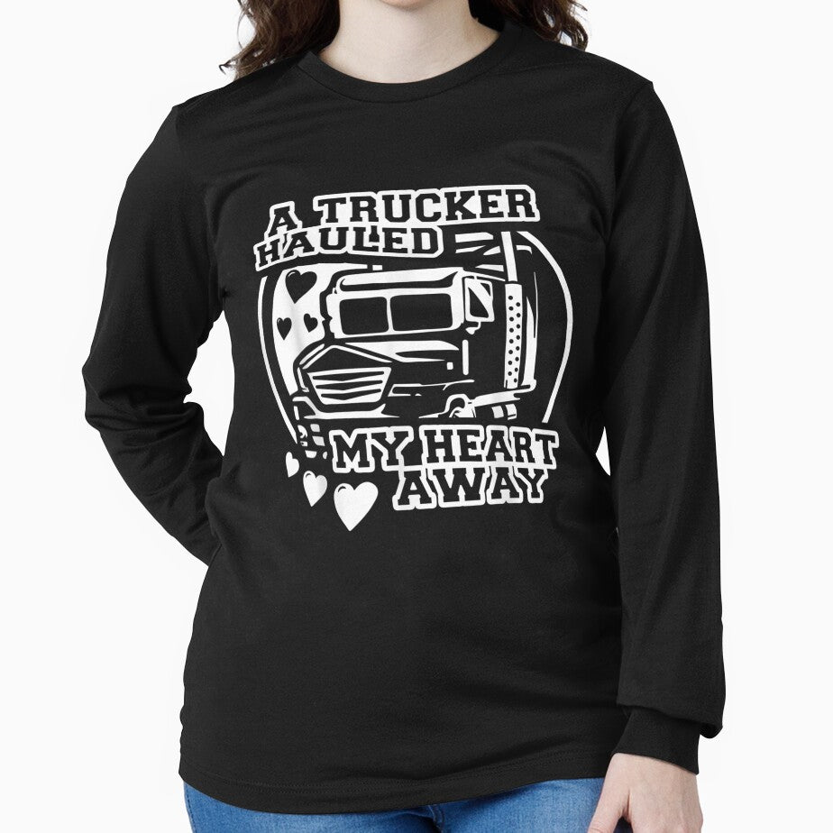 A Trucker Hauled My Heart Away Truck Driving Wife Love by beata155
