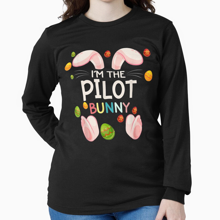 I'm The Pilot Bunny Funny Matching Family Easter Day by manidala