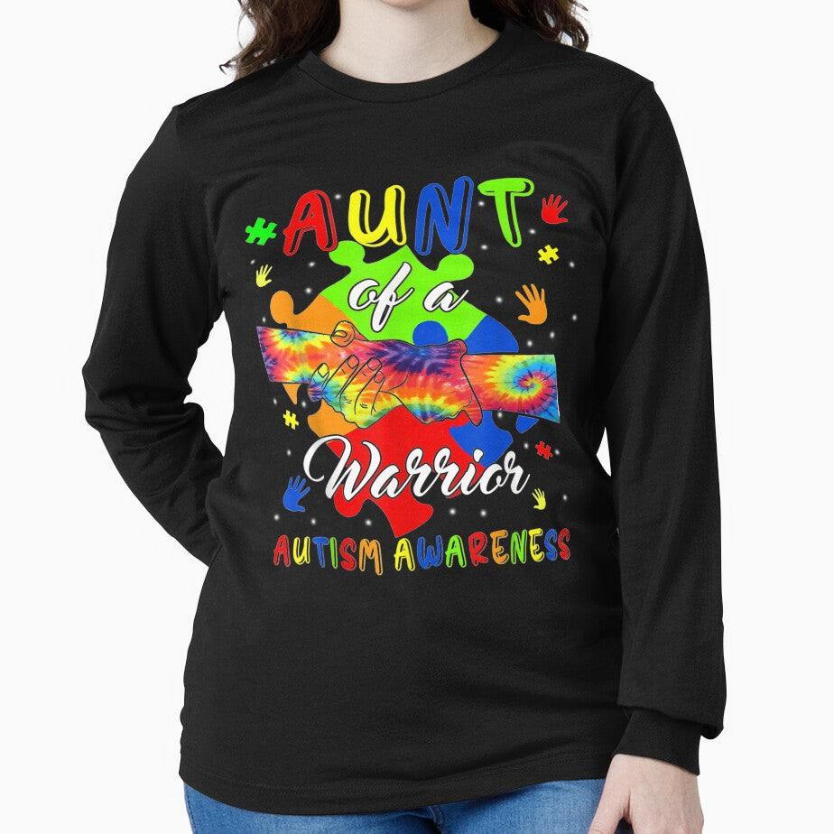 Aunt Of A Warrior Autism Family Matching Autism Awareness by melisenda