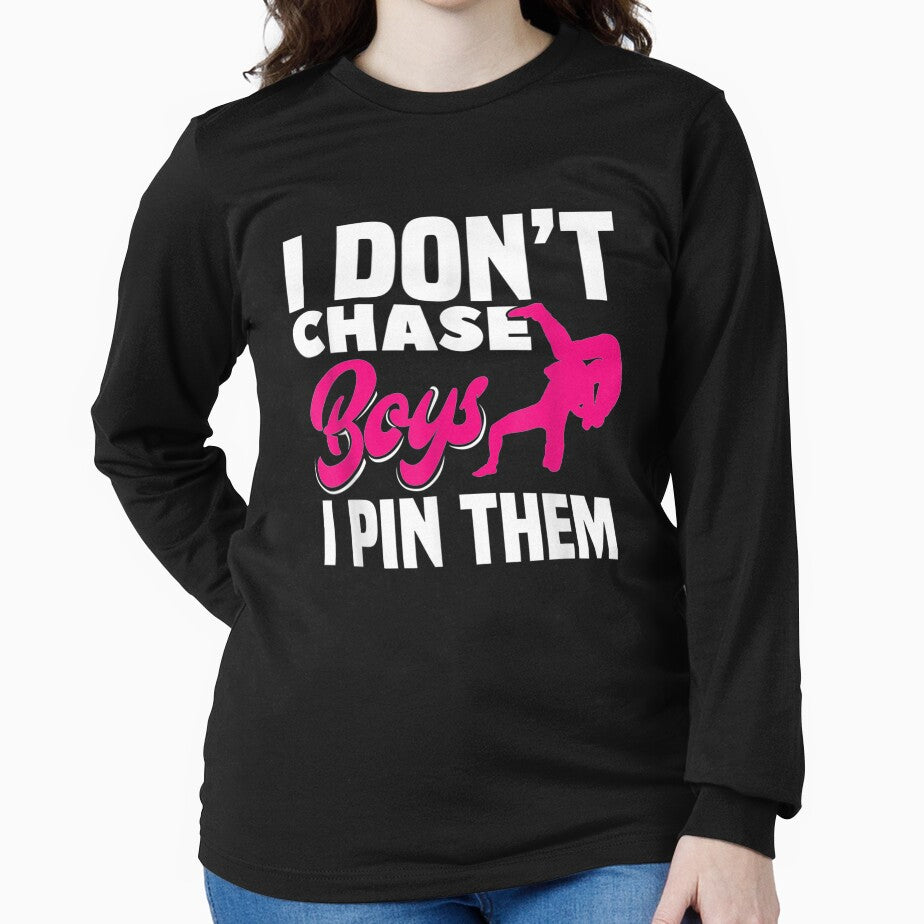 I Don't Chase Boys I Pin Them Girls Wrestling by beata155