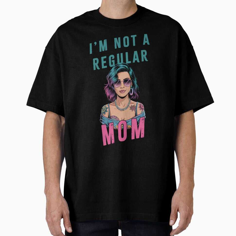 I'm Not A Regular Mom - Cool Mom Design with Colorful Hair by cabana.space