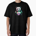 Pixel Art Cyber Panda Toy by WovennDesigns