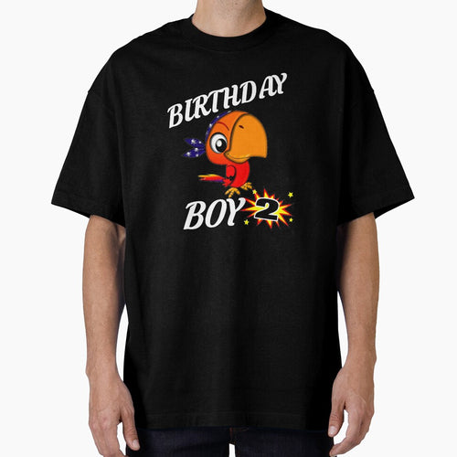 2 Years Old Birthday ShirtParrot GifDesign by drwigglebutts