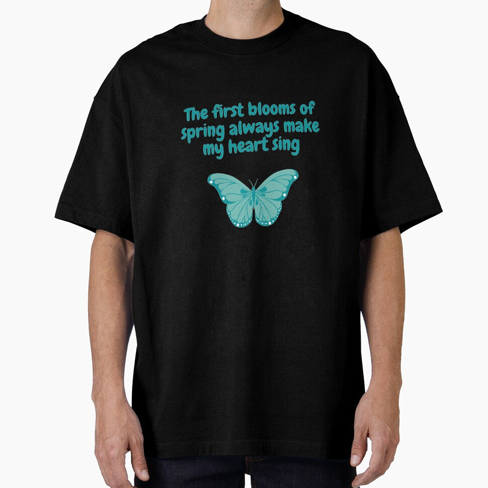 Spring Quote "The first blooms of spring always make my heart sing" White version by wSmileFlowerw