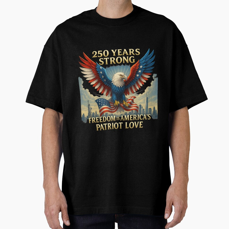 250th anniversary of the usa - freedom eagle – 250 years strong over the city by Collins Design