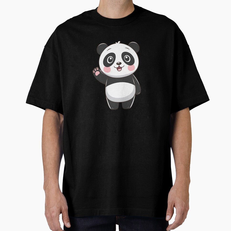 Adorable Waving Panda by TAJSILVERLINE