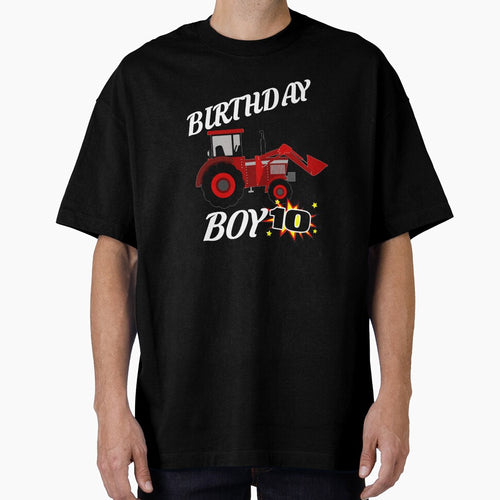 10 Years Old Birthday Design Red Tractor GifDesign by drwigglebutts