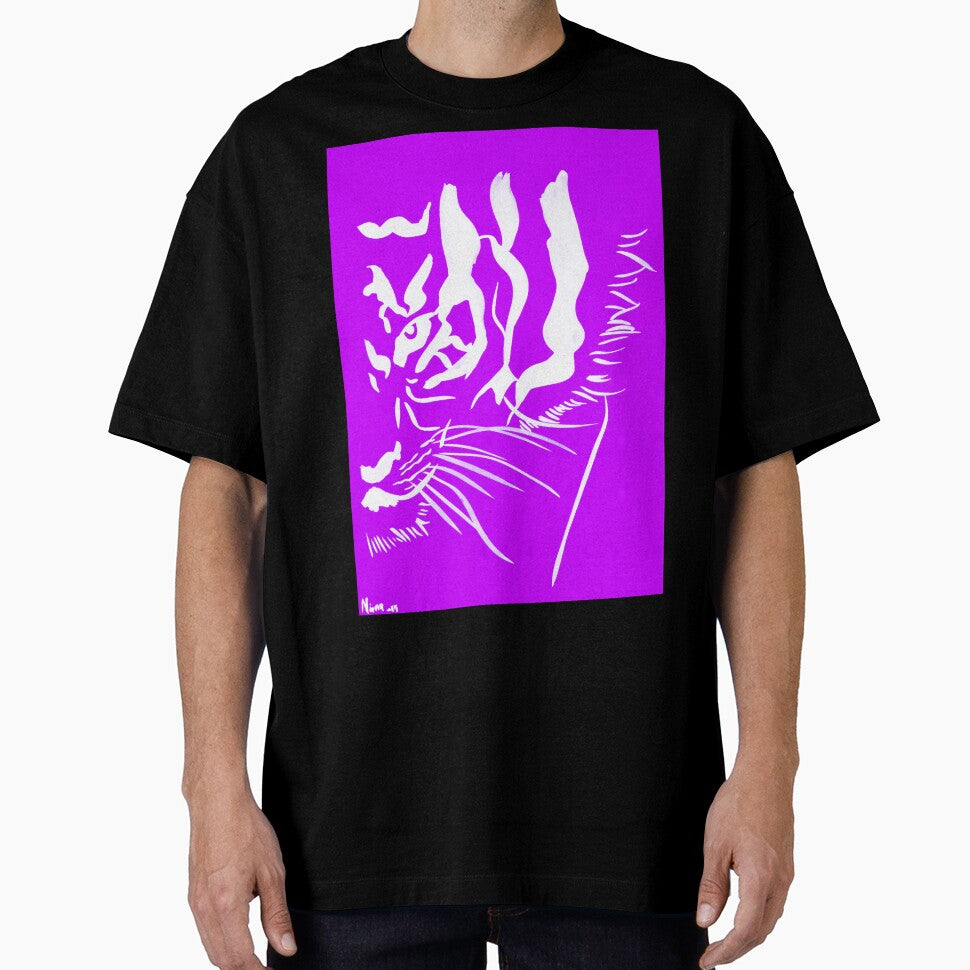Eye of the Tiger - Purple and White by Niina  Niskanen