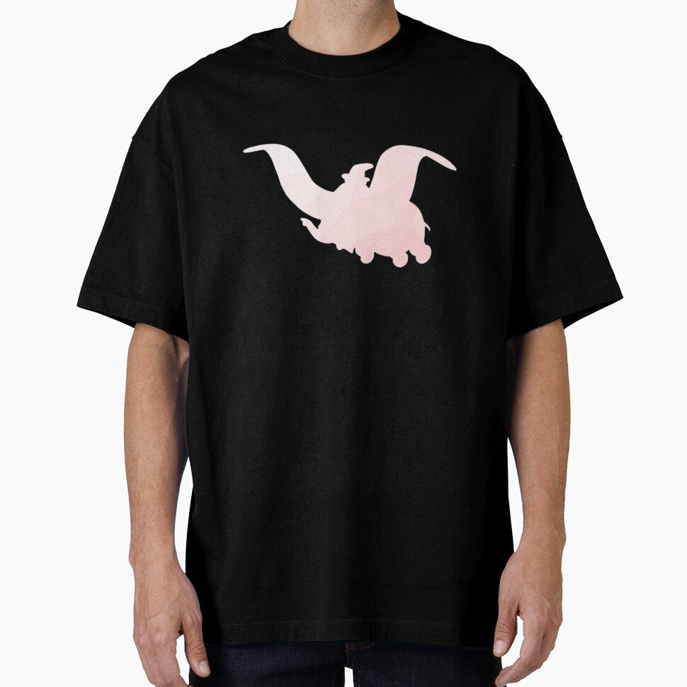Geometric Dumbo Silhouette Millennial Pink by FandomTrading