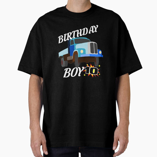 10 Years Old Birthday Design Truck GifDesign by drwigglebutts
