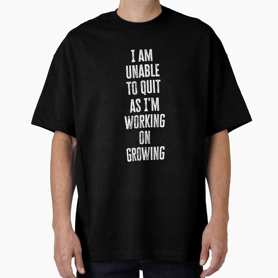 I Am Unable To Quit Motivational Inspirational Quote Typography by winstonart