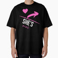 Valentines Day Couples Matching Valentine Fun | She's Mine With Arrow and  Pink Heart White by Rainbows Rock