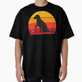 retro sunset with dog silhouette by erozzz