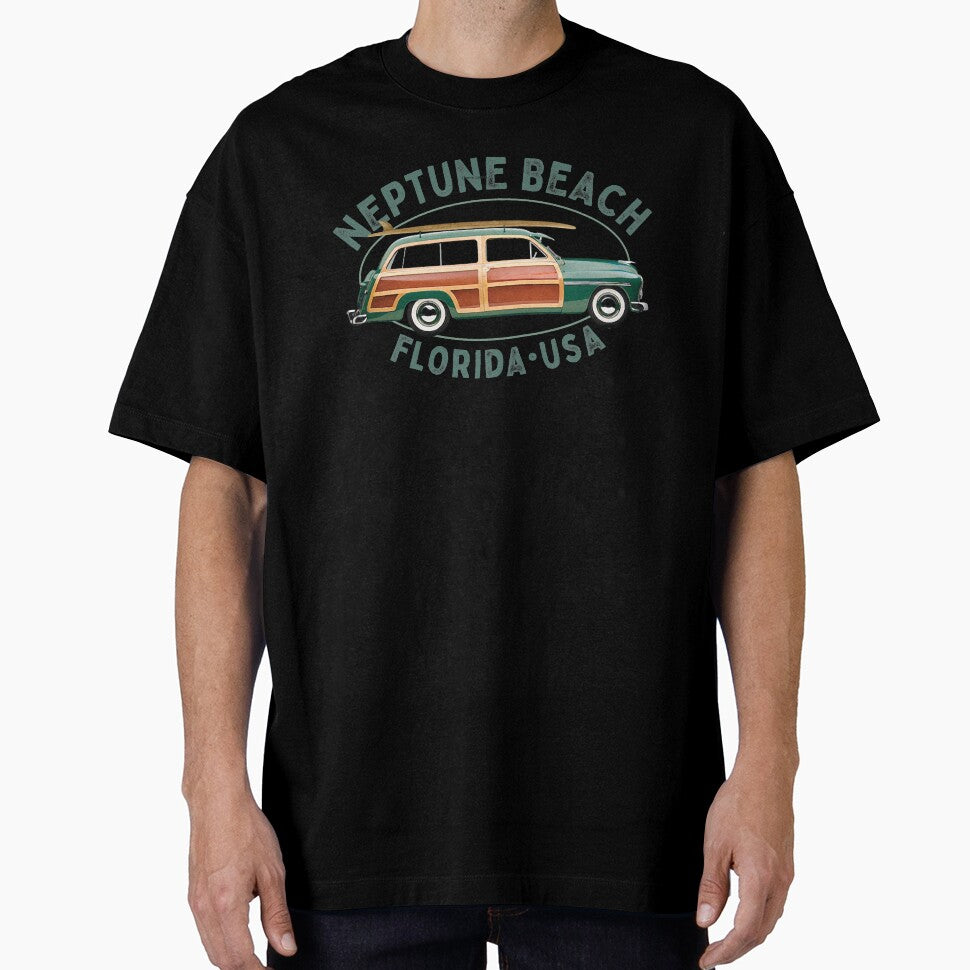 Neptune Beach Florida Vintage Surfing by Futurebeachbum