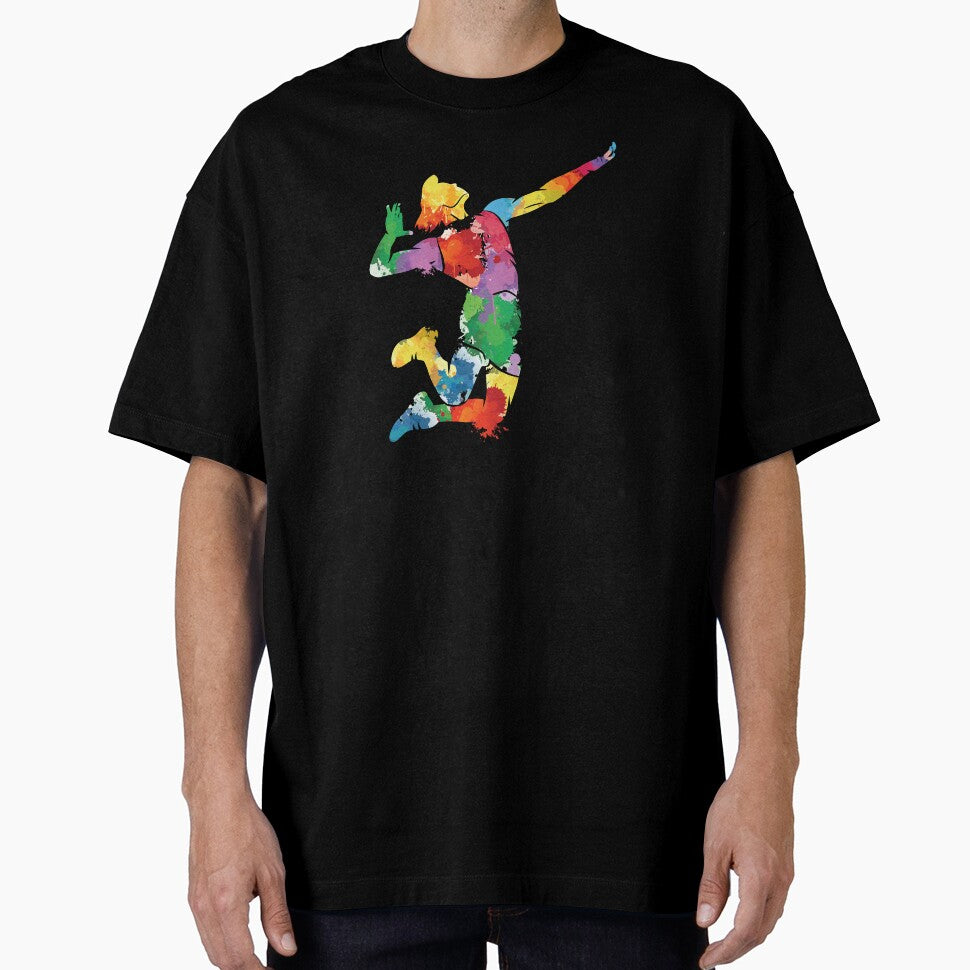 Volleyball Sport Lover Abstract Volleyball Player Gift by haselshirt