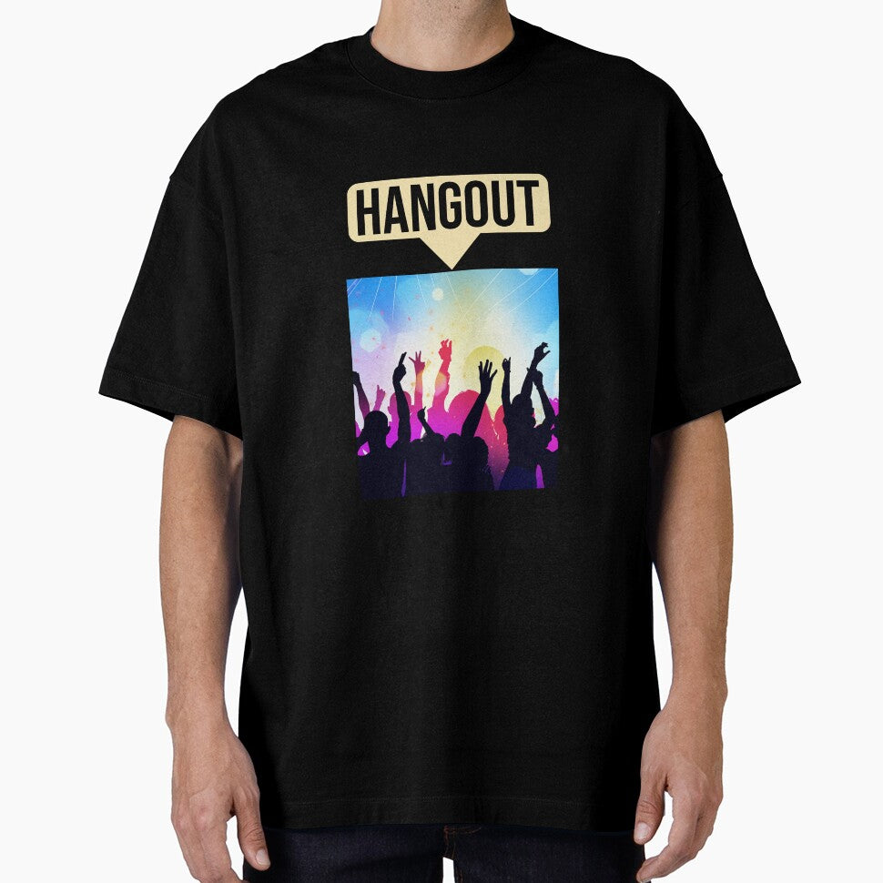 Hangout Music Festival Crowd Silhouette T-Shirt by Chibi Chic