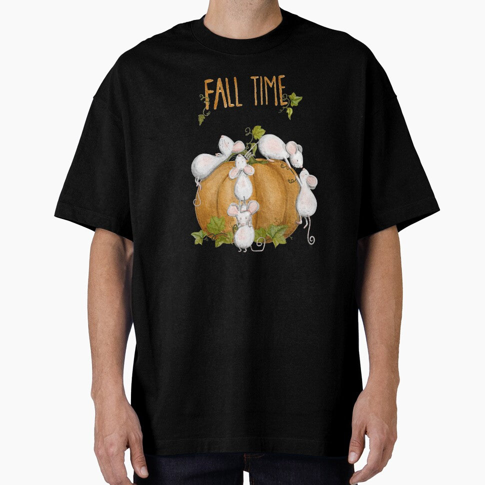 Fall Time Hello Pumpkin Autumn watercolor classic by Anya Illustration Studio