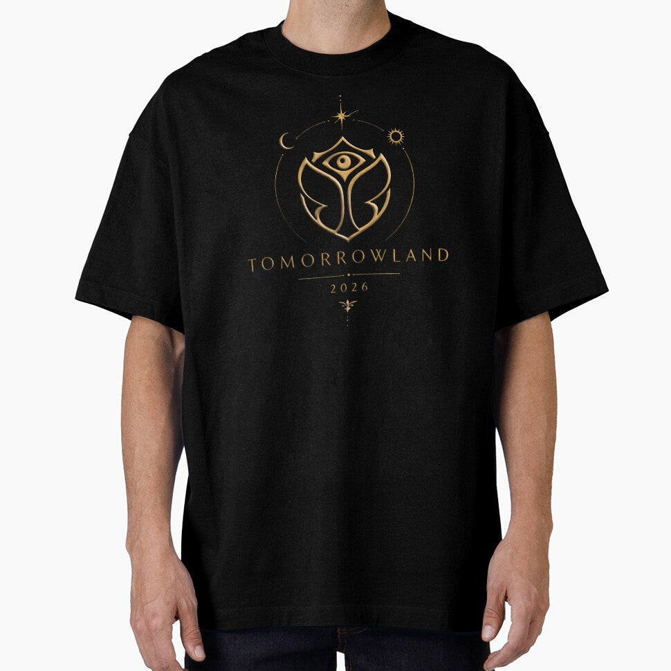 Tomorrowland 2026 Dream Festival Logo | EDM Fantasy Gold Minimalist Design by TropicalFeelin'