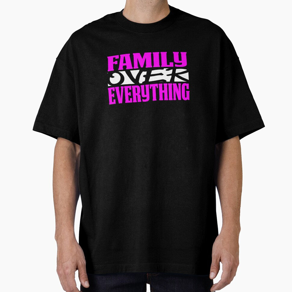 Family Over Everything Pink by drwigglebutts