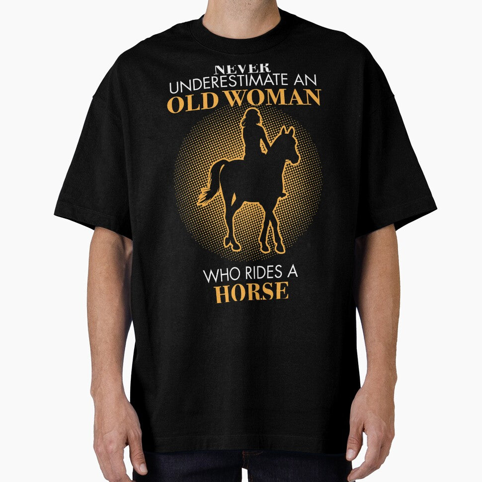 Never underestimate An old woman who rides a horse. by ip7s