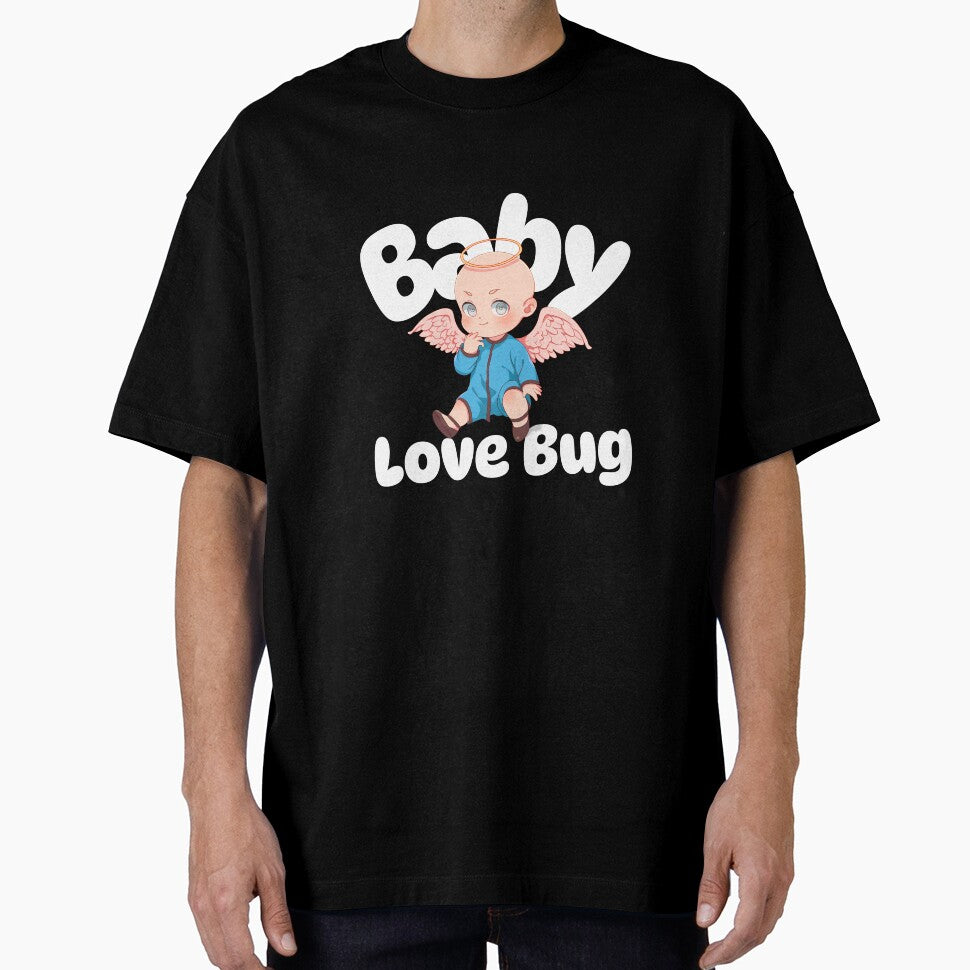 Baby Love Bug – Adorable Baby Angel with Wings and Sweet Typography for Valentine’s Day and Cute Gift Lovers by Ani-24