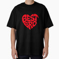 Best Bro Heart Design Cool Brother Gift Sibling Appreciation by w1ckerman