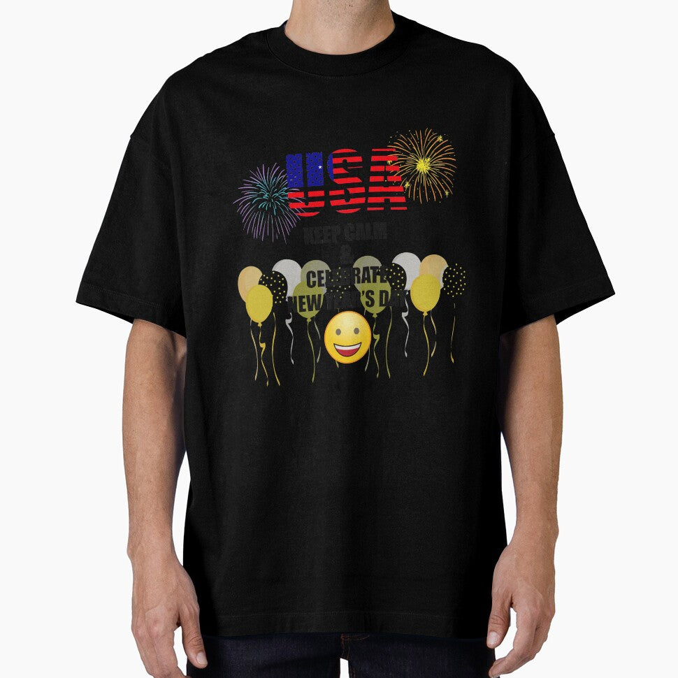 USA Keep Calm & Celebrate New Year Day | USA Edition by BestBash