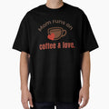 Mom Runs on Coffee and Love Shirt – Funny Mom Gift, Cute Coffee Mom Tee, Mother’s Day Gift Idea by vaastore