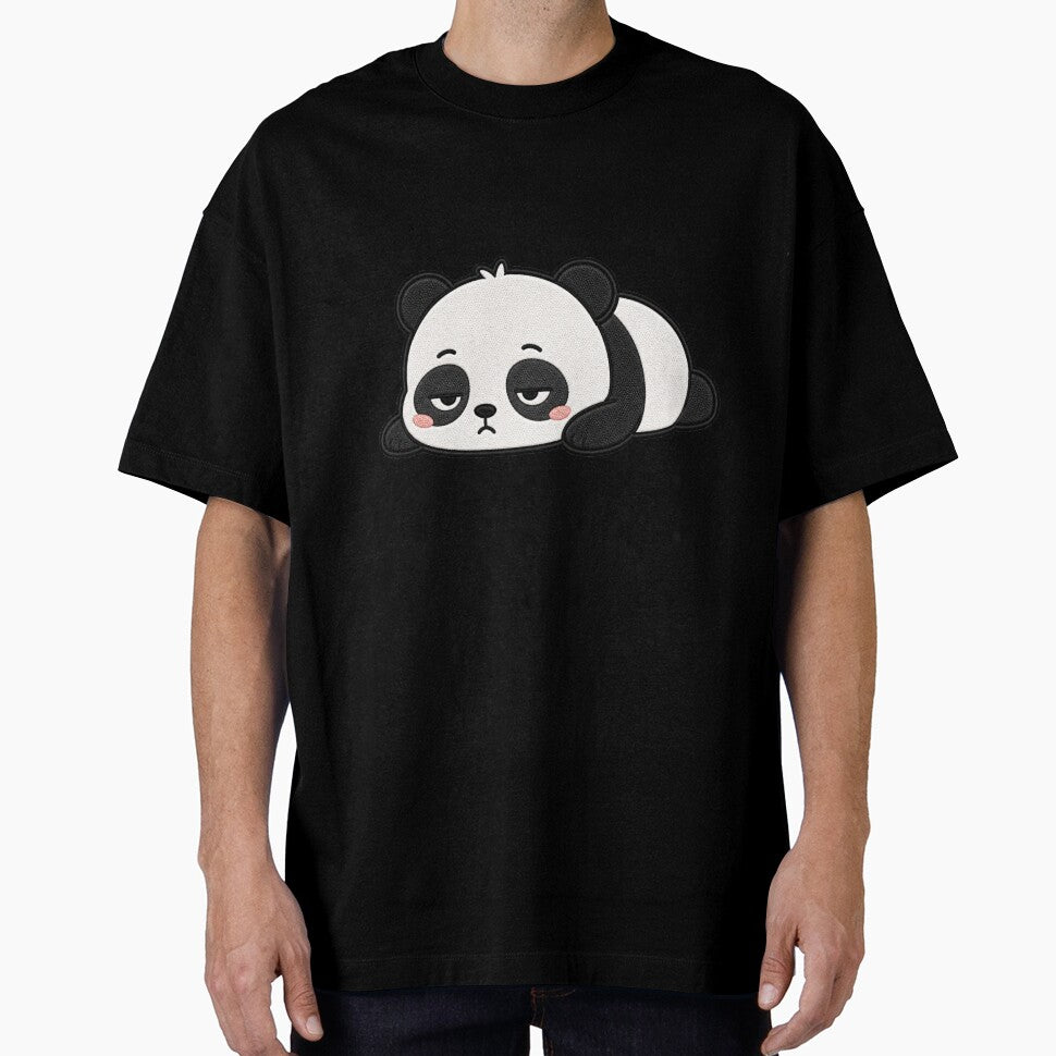Lazy Panda Kawaii Cute Funny Sleepy Panda Cartoon Sticker by ColorSplash123