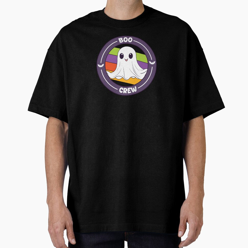 Boo Crew Cute Ghost Retro Halloween Design by Hallowed Artistry