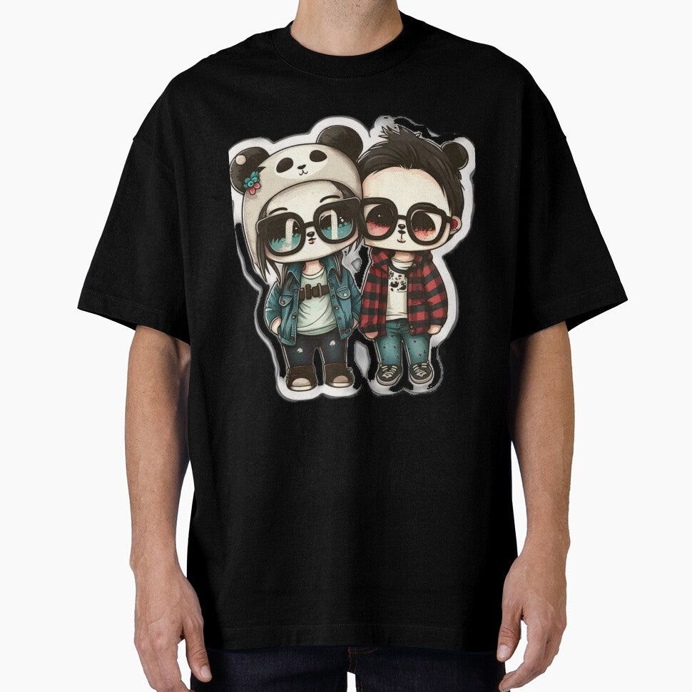 Panda couple by Stickerize124