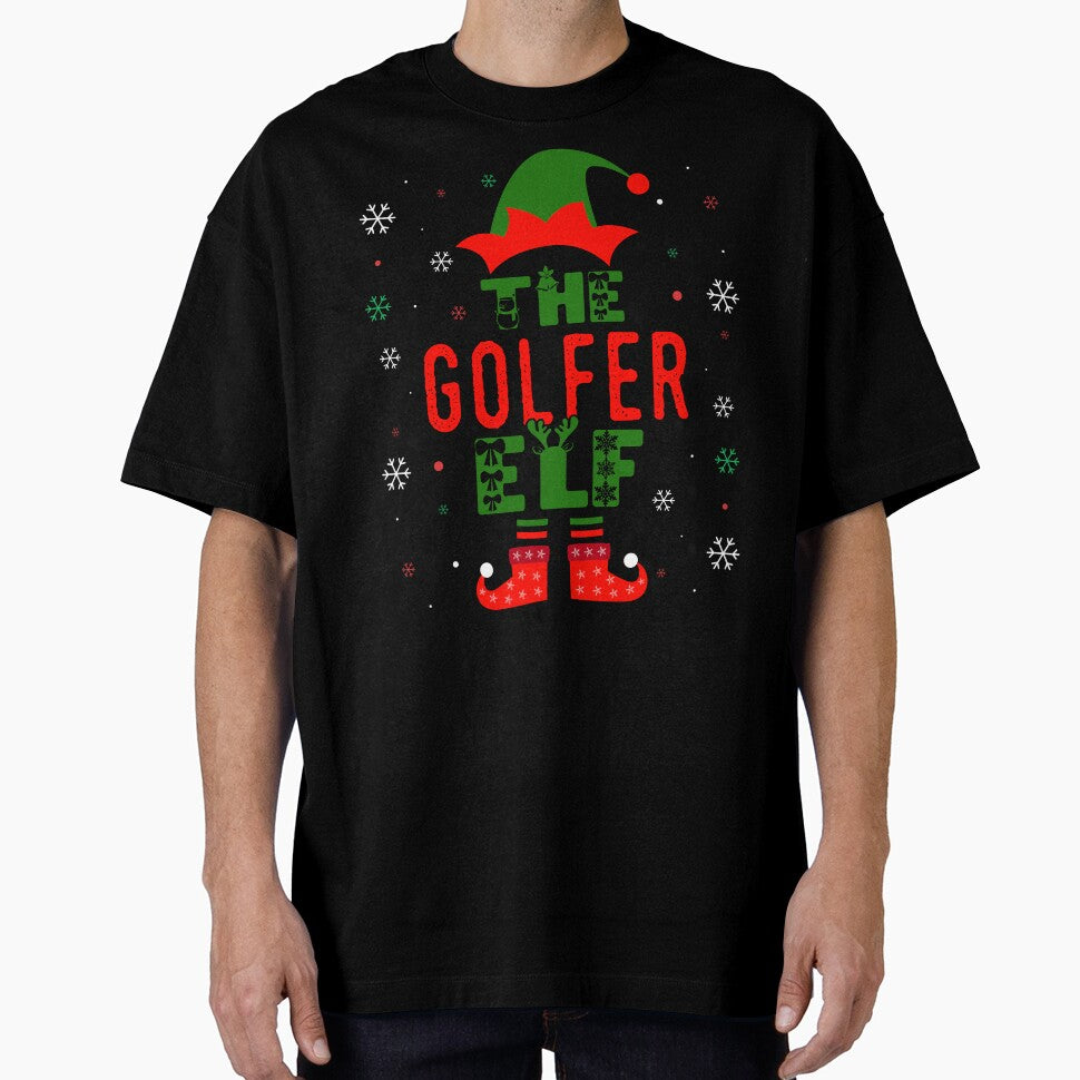 Family Christmas Matching Squad Outfit Elf Funny Golfer by artworkbyrihen