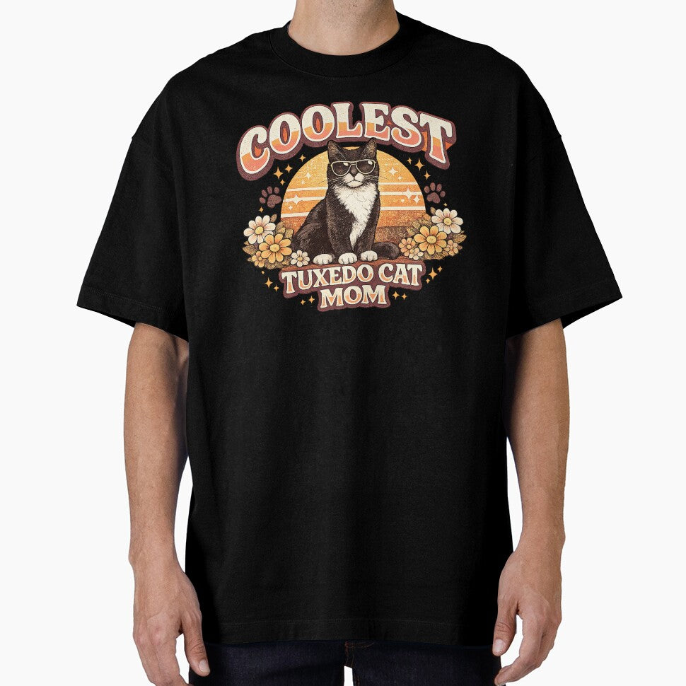 Tuxedo Mom, Coolest Tuxedo Mom, Tuxedo Cat Mom by graphic-genie