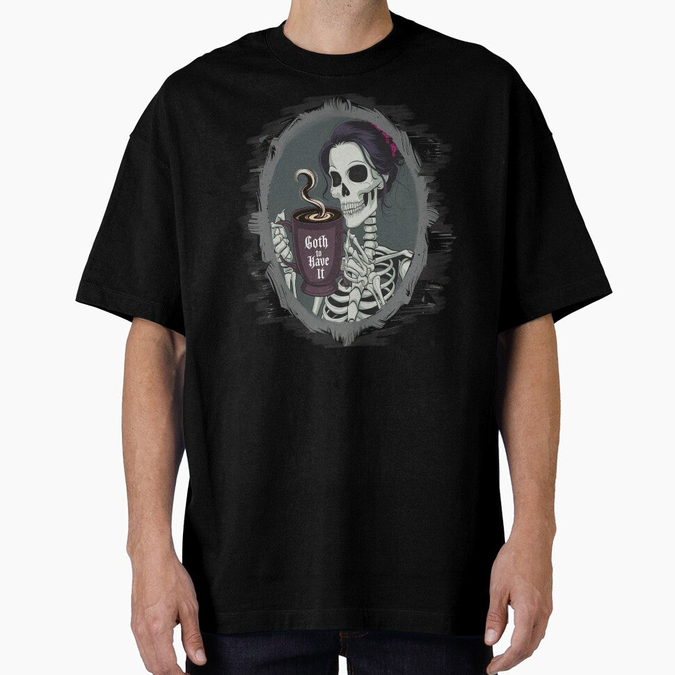 Goth Skeleton Coffee Lover by Cute & Sassy Custom Gifting Boutiques