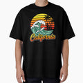 Retro California Tropical Beach Waves Sunset Summer Vacation by Littermin