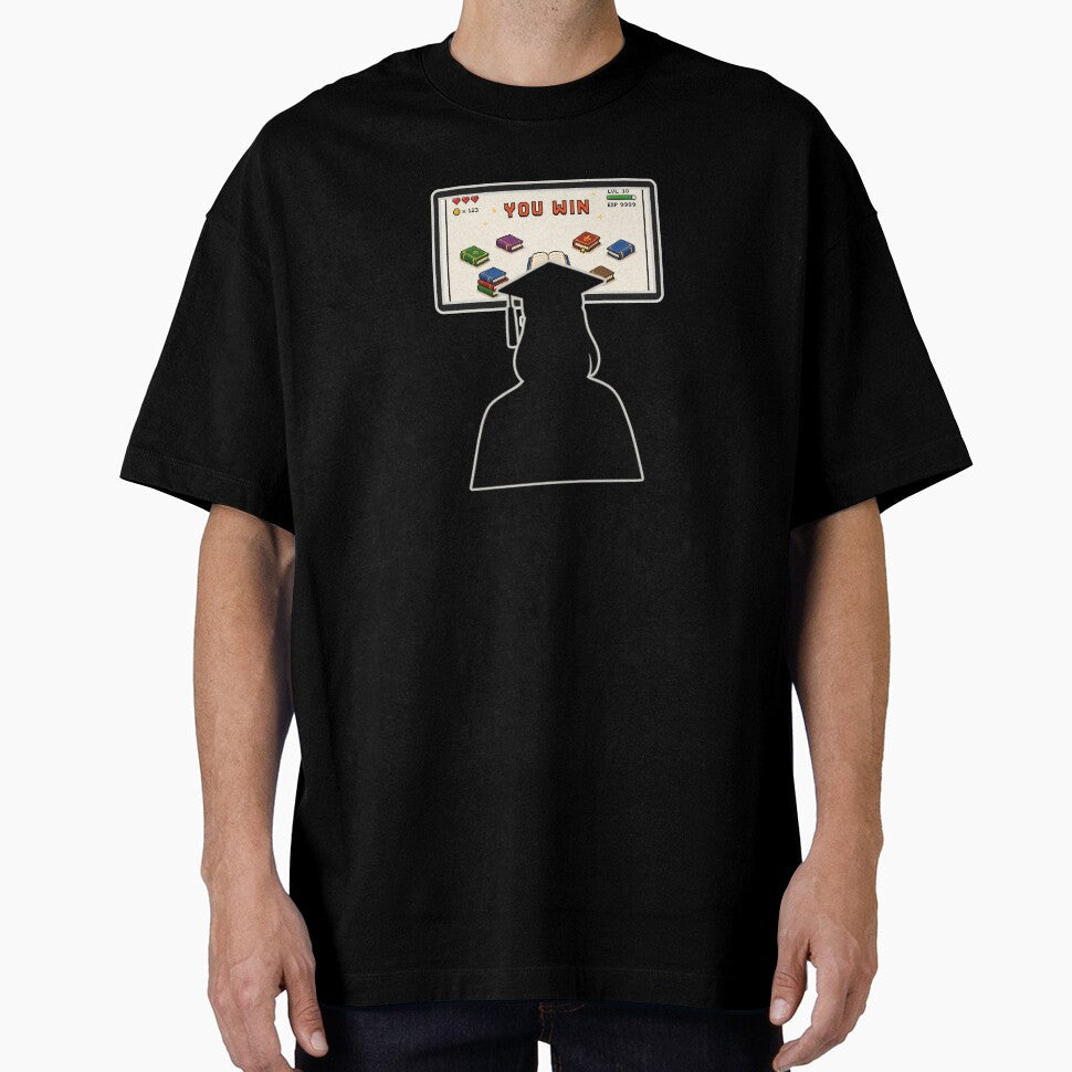 Geek graduate YOU WIN | Long hair | Graduation gift by Love&Geek