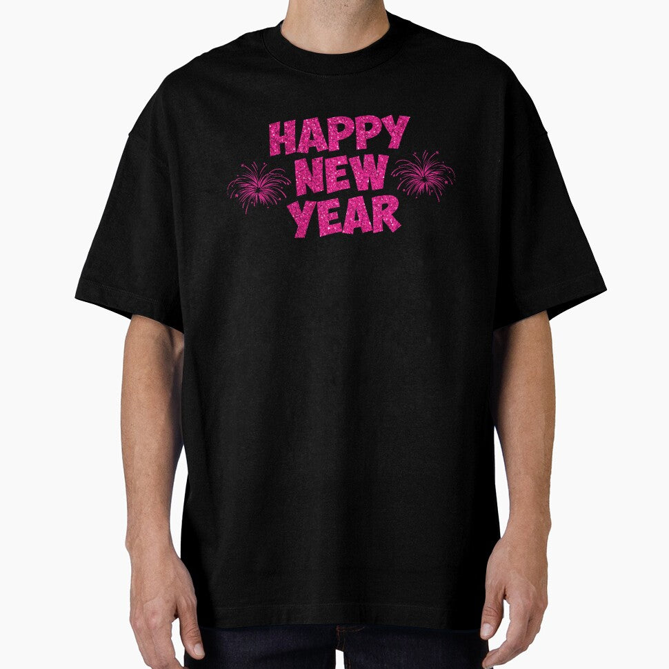 pink happy new year fireworks by Gossip Rag