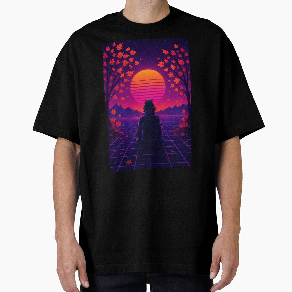 Neon Autumn Dreams – Cyber Vaporwave Sunset by kamisclothes