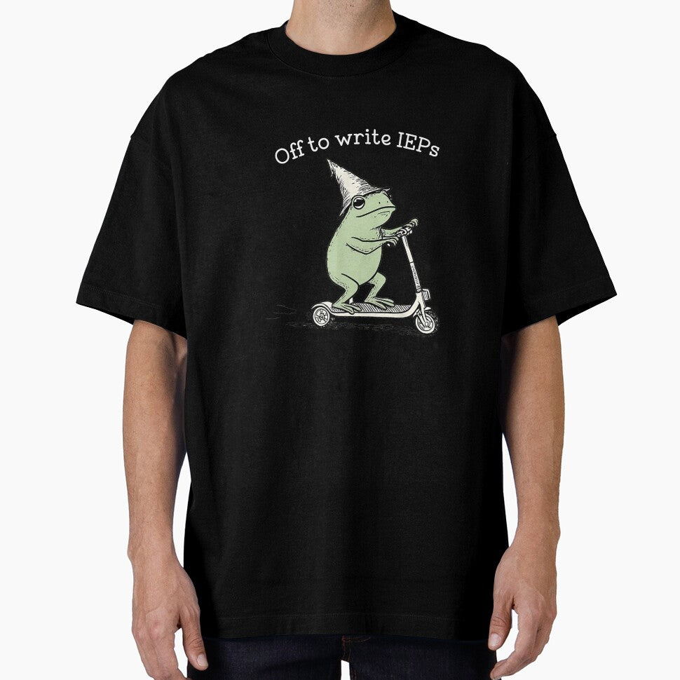 Off to Write IEPs Frog Teacher T-Shirt by SubStudio97