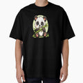 Cute Panda Eating Bamboo Kawaii Animal Design | Panda Lover Gift by Lovestickerco