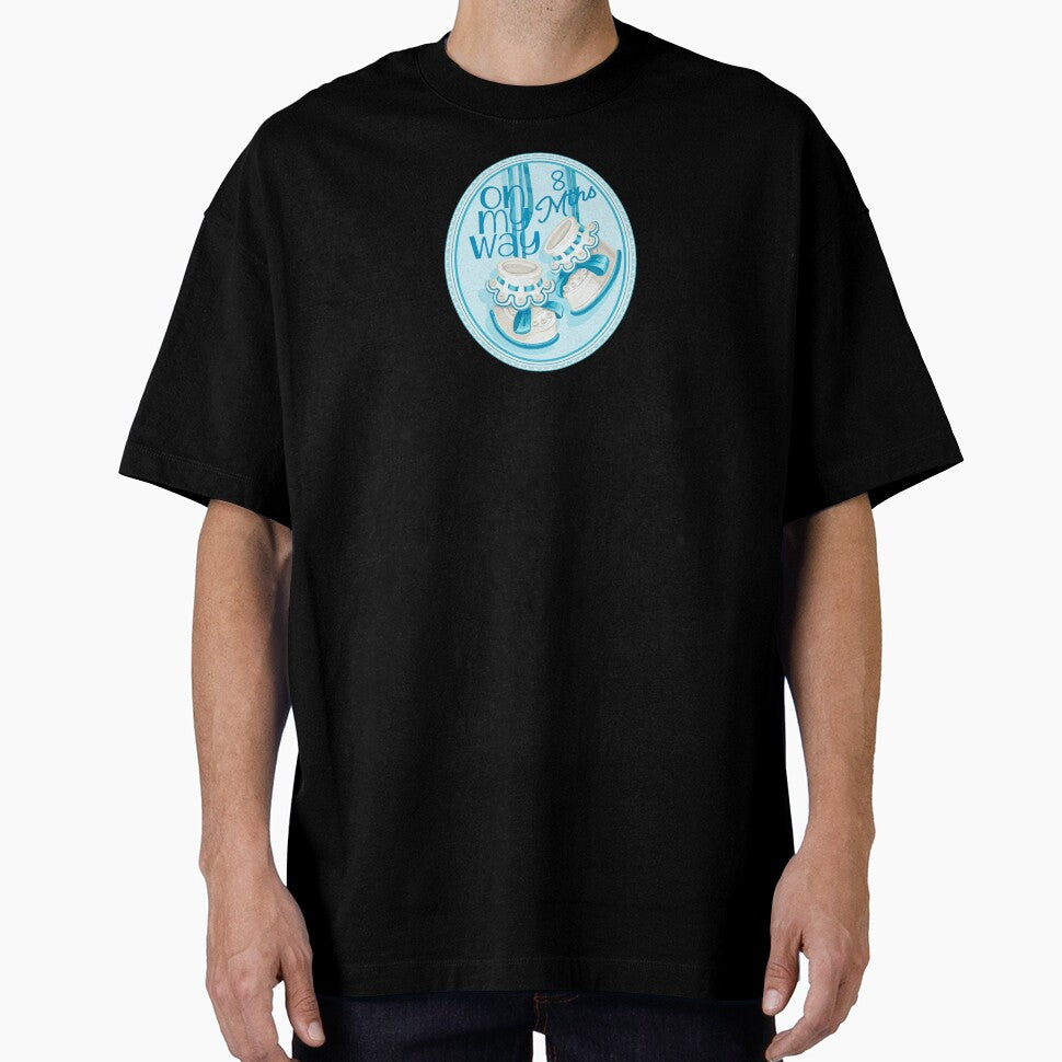 “On My Way - 8 Mths” Blue (Incl. Maternity & Baby Wear) by PawsitiveMum