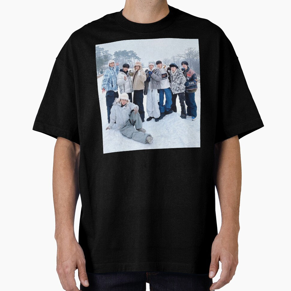 SKZ winter poster You make STRAY KIDS stay kpop hot black and white ot8 by Kpop-Noona